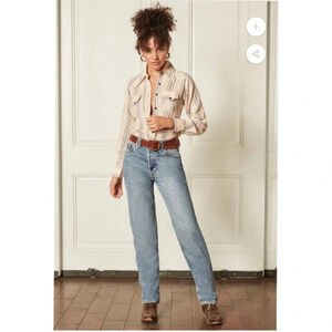 NWT Free people × Boyish THE CLINT Jeans $208 size 31